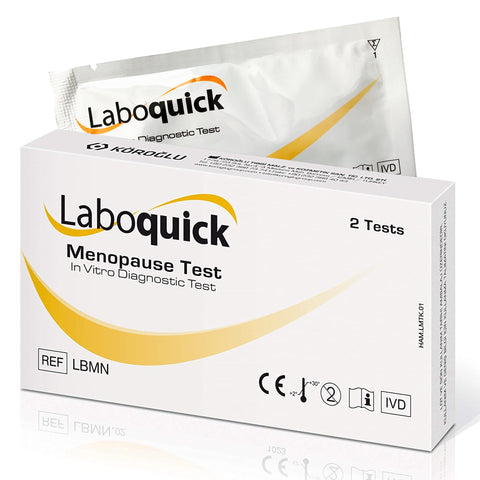 Laboquick Menopause Home Test (2 Tests) Twin Pack - Menopause Test For Home Test Female Fertility Test