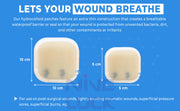 Hydrocolloid dressing - burn wound care of first aid supplies