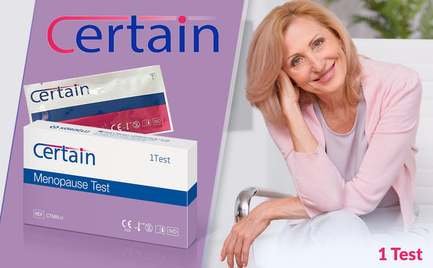 Certain Menopause Test Kit For Women (1 Test Pack) - FSH Test - Female Fertility Test