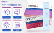 Certain Menopause Test Kit For Women (1 Test Pack) - FSH Test - Female Fertility Test