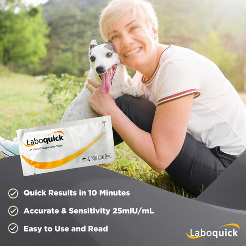 Laboquick Menopause Home Test (2 Tests) Twin Pack - Menopause Test For Home Test Female Fertility Test