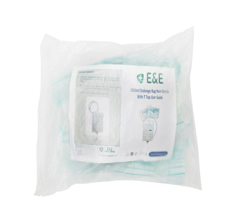 Economic 2L Urine Drainage Bag, Catheter Bag, Non-Sterile Night Bag With T Tap