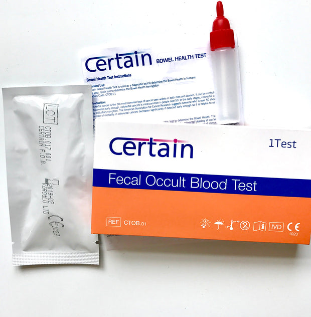 Certain Bowel Health  Home Test - Colon Cancer Test - Fecal Occult Blood Home Test