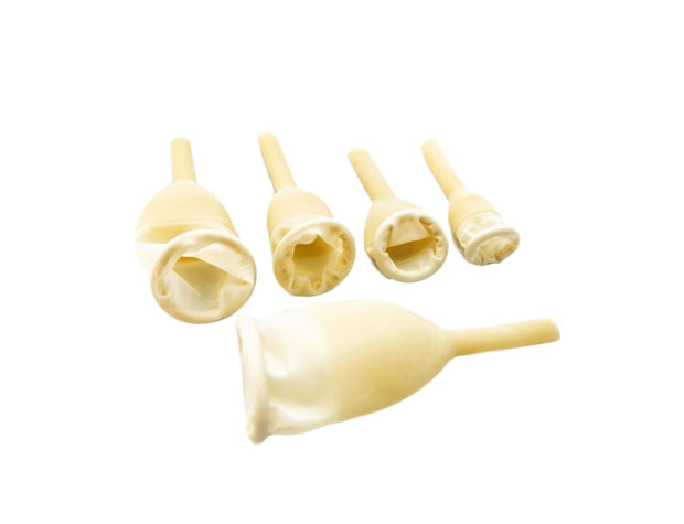Latex Male External Catheters - URINARY SHEATHS - CONDOM CATHETERS - Various sizes