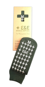 E&E Fall Management Socks - Non Slip Medical Socks- Hospital Socks