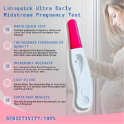 LABOQUICK- Ultra Early 10mIU Pregnancy Midstream Tests kit pack - USE AT HOME