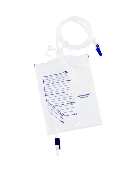 2000ml capacity urine bags with hanger Lever Tapdrainage and sterile 