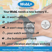 WobL Watch I 9-Alarm Vibrating Reminder Watch | Potty Training Tool I Vibrating