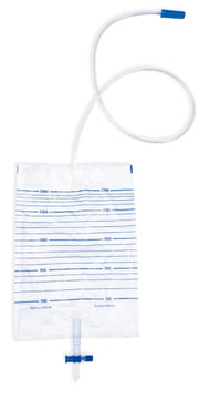 NINE LUCK 2000ml Urine Drainage Bag (Sterile And Drainable) With 90cm Tube and T-Tap - STANDARD
