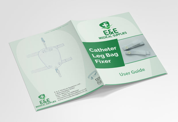 E&E Urine Leg Bag - Catheter Leg Bag Holder Straps Button Type
