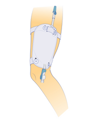 E&E Urine Leg Bag - Catheter Leg Bag Holder Straps Button Type